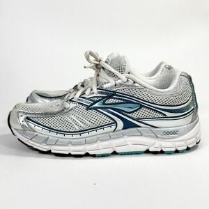 Brooks Addiction 10 Women's Blue White Athletic Walking Running Shoes Size 7 Med